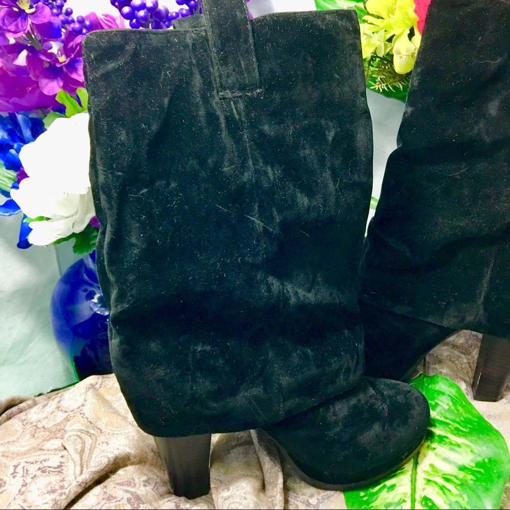 Black Velvet Boots